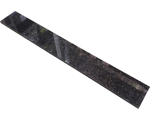 Naturstein Sockelfliese Star Galaxy 8x61 cm schwarz Rechteckige Fensterbank aus Granit