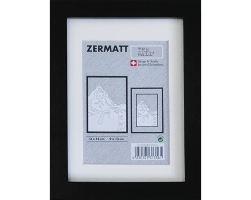 Bilderrahmen Holz Zermatt schwarz 13x18 cm Bilderrahmen Holz Zermatt schwarz 13x18 cm