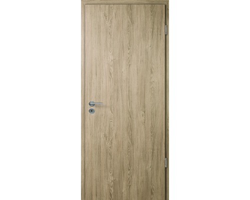 Holztür mit Türgriff