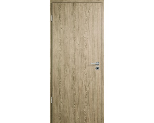 Innentür mit Holzdekor und Drückergarnitur