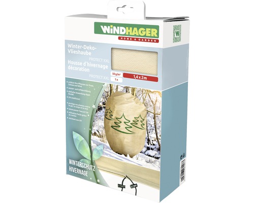 Winter-Deko-Vlieshaube Protect XXL 1,4x2 m Tannenbaummotiv beige Winter-Deko-Vlieshaube Protect XXL 1,4x2 m Tannenbaummotiv beige