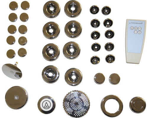 Whirlpoolsystem Sanotechnik SanoWhirl Wellness Relex chrom ohne Zonenmassage Sanowhirl Whirlpoolsystem Einzelteile und Fernbedienung