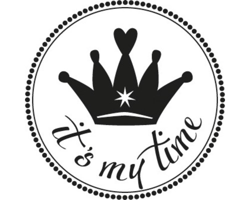 Stempel "it´s my time", 3cm ø