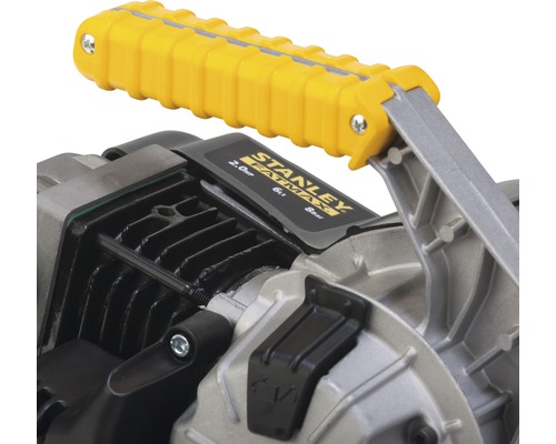 Detailaufnahme eines Stanley Fatmax Kompressors