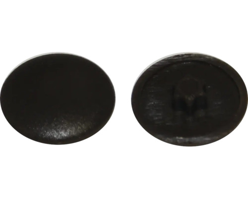 Abdeckkappe für I-Stern T 25, Dunkelbraun, Kunststoff, 200 Stück Schraubenabdeckkappe, Draufsicht