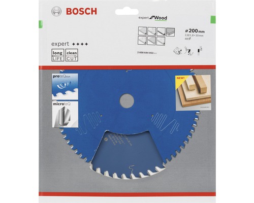 Bosch Expert Kreissägeblatt für Holz, 200 Millimeter Durchmesser
