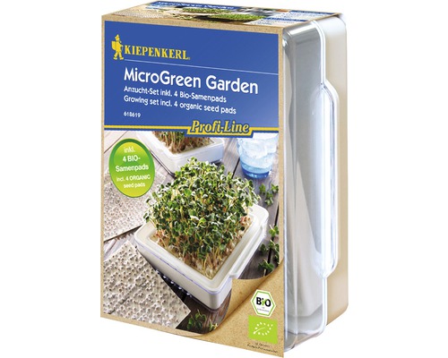 Kiepenkerl MicroGreen Garden Anzuchtset mit vier Bio-Saatpads