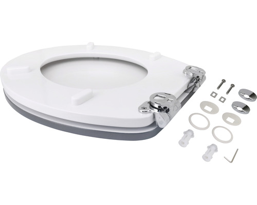 Toilettendeckel mit Befestigungsmaterial