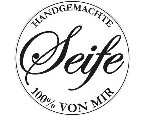 Label "Handgemachte ...", 45mm ø