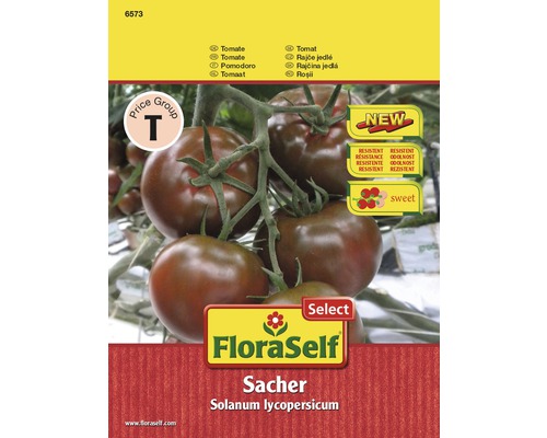 Salat Tomate 'Sacher' FloraSelf Select F1 Hybride Gemüsesamen