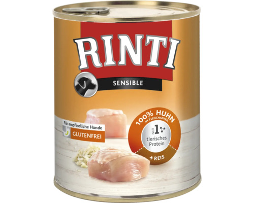 Hundefutter nass Huhn und Reis 800 g