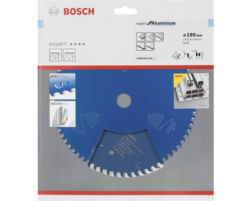 Bosch Expert Aluminium Kreissägeblatt mit 190 Millimeter Durchmesser in Verpackung