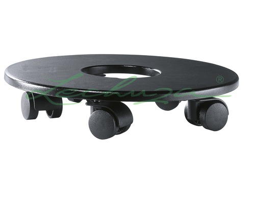 Rolluntersetzer für Pflanzgefäße mit runder Form und vier Rollen