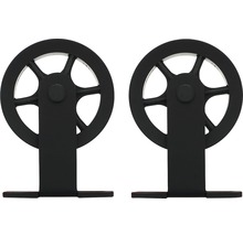 Laufrollen-Set Intersteel Wheel Top 170 schwarz