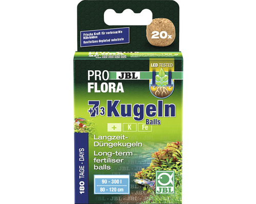 Düngekugeln JBL PROFLORA 7 + 13 Kugeln Wurzeldünger für Süßwasser-Aquarien (20 Düngekugeln)