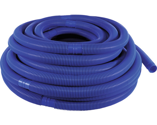 Poolschlauch Kunststoff Meterware Länge max. 30 m Ø 32 mm blau Blauer Schwimmbadschlauch aufgerollt