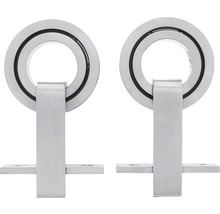 Laufrollen Set Intersteel Modern Top 155 mm Edelstahl gebürstet