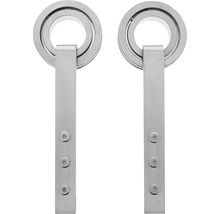 Laufrollen Set Intersteel Modern 255 mm Edelstahl gebürstet