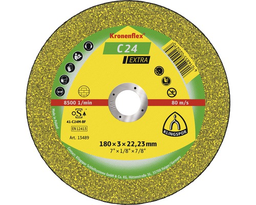 Trennscheibe Klingspor C 24 Extra Ø 180x22,23 mm