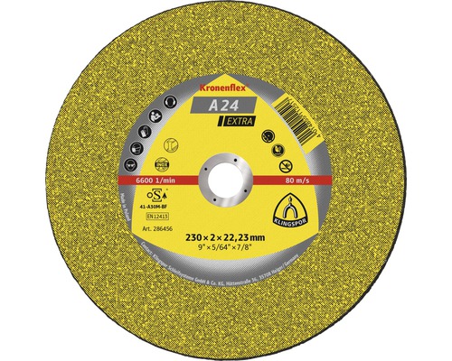 Trennscheibe Klingsor A 24 Extra Ø 180x22,23 mm Trennscheibe mit den Maßen 230 x 2 x 22,23 Millimeter