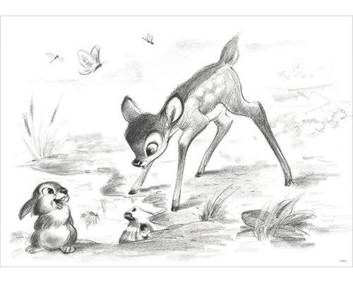 Leinwandbild Disney Bambi & Klopfer 50x70 cm