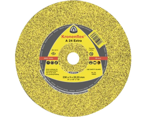 Trennscheibe Klingsor A 24 Extra Ø 115x22,23 mm Trennscheibe Kronenflex A 24 Extra, 230 x 3 x 22,23 Millimeter