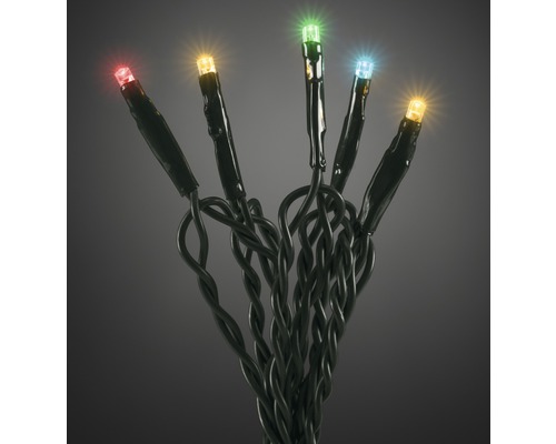LED Lichterkette mit mehreren farbigen Lampen