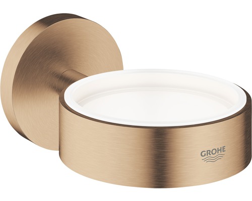 Halter Grohe Essentials 40369DL1 für Glas, Seifenschale und Seifenspender warm sunset gebürstet