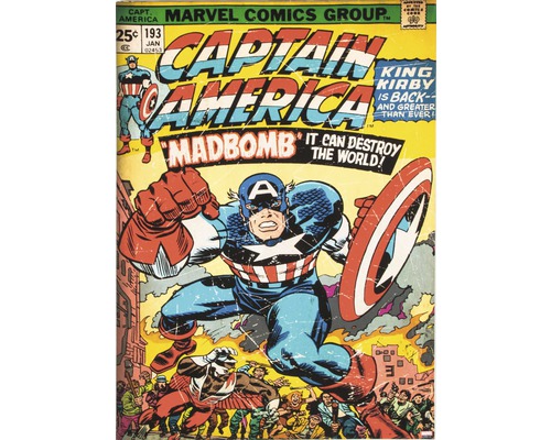 Leinwandbild Marvel Captain America 50x70 cm