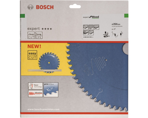Bosch Expert Holzsägeblatt, 254 Millimeter Durchmesser