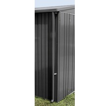 Detailansicht eines Gerätehauses aus Metall