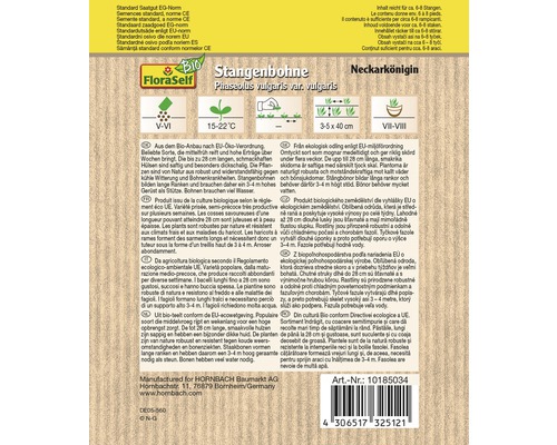 Samenpackung Stangenbohne Neckarkönigin