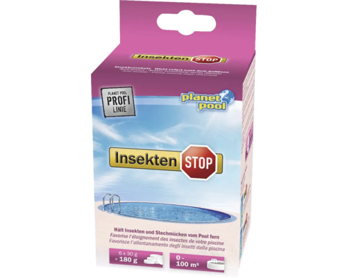 Schnellhilfe Tabletten Anti Insekten Planet Pool 6 Stück Planet Pool Insekten Stop zum Fernhalten von Insekten und Stechmücken vom Pool