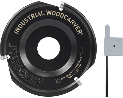 Arbortech Woodcarver Industrie Holzfrässcheibe mit Tiefenanschlag