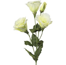 Künstliche Lisianthus-Blume mit Blüten und Blättern