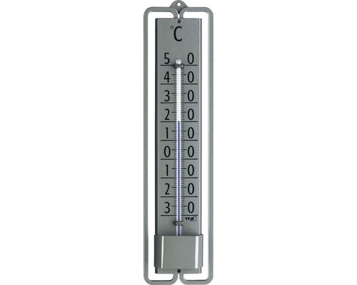 Innen- und Außenthermometer Analog TFA Metall silber Innen/Außen 195 mm