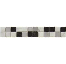 Marmor Mosaikfliesen in Schwarz, Grau und Weiss