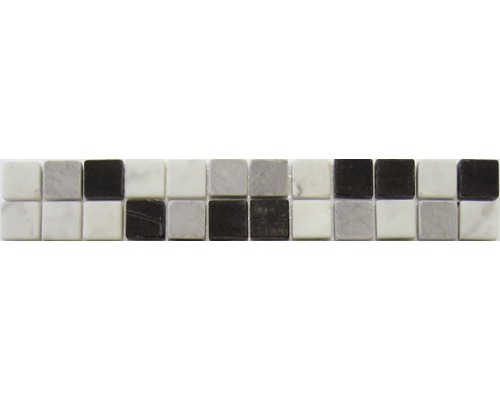 Marmor Mosaikfliesen in Schwarz, Grau und Weiss