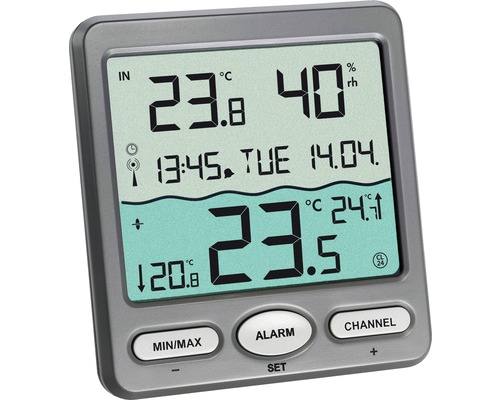 Wetterstation mit Temperatur- und Feuchtigkeitsanzeige