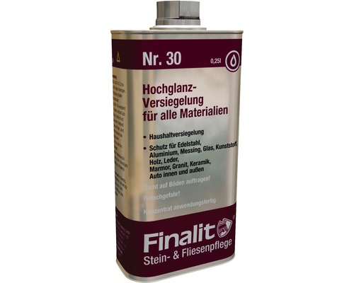 Hochglanz-Versiegelung Finalit Nr. 30 0,25 Liter Hochglanz-Versiegelung Finalit Nr. 30 0,25 Liter