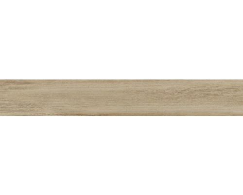 Feinsteinzeug Sockelfliese San Remo Teak 10x60 cm beige Fliesen in Holzoptik
