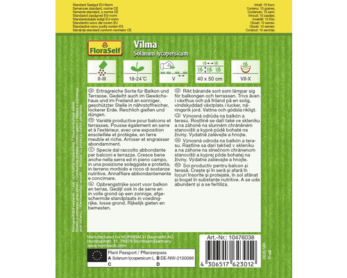 Vilma Tomatensamenpackung für Balkon und Terrasse