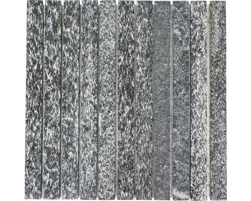 Natursteinmosaik Quarzit XCM 189 30,5x32,5 cm anthrazit Mosaikfliese aus Naturstein