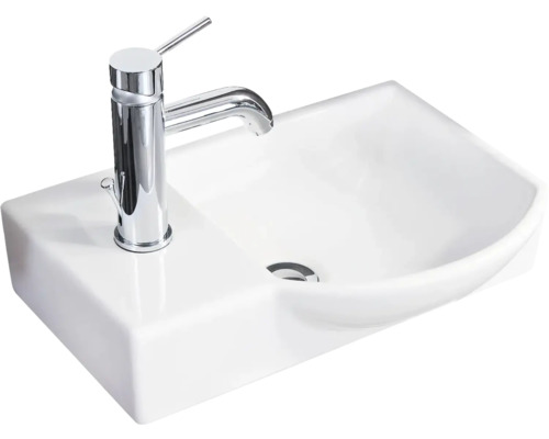 Handwaschbecken Fackelmann rechts weiß 45x32 cm weiß