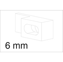 6 mm Befestigungselement