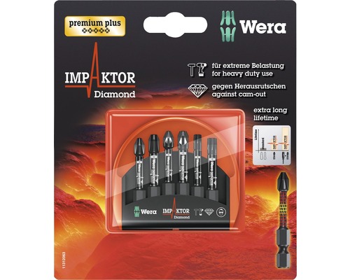 Wera Impaktor Diamant Bit-Set für hohe Beanspruchung