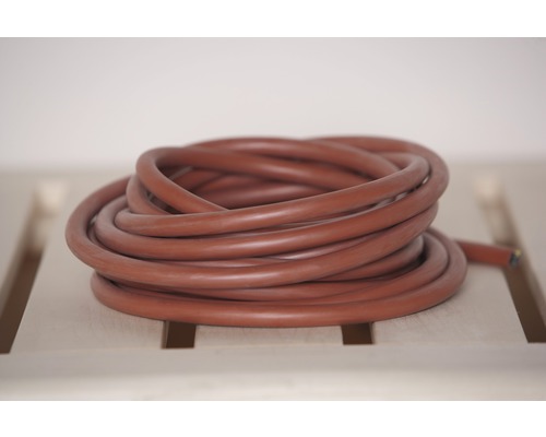 Sauna Silikonkabelset Weka Profi 2,5 mm² 6,5 m für Saunaofen 3,6 kW und 4,5 kW Aufgerollter Gasschlauch