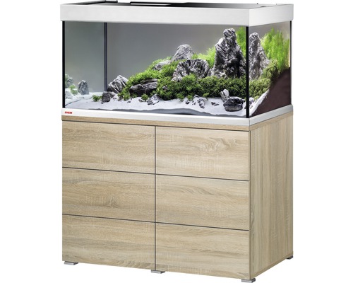 Aquariumkombination EHEIM proxima 250 classic mit LED-Beleuchtung und Unterschrank eiche