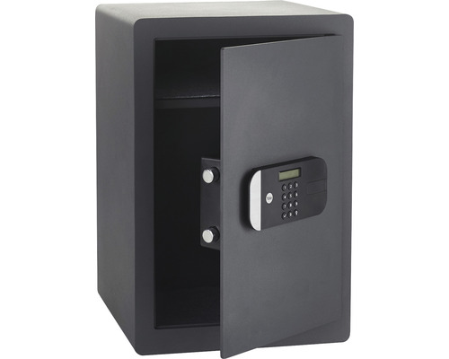 Möbeltresor Yale Professional XL 350 x 520 x 360 mm, mit Tastenfeld, schwarz Offener Tresor mit elektronischem Zahlenschloss