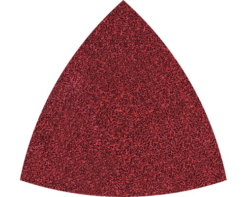 Haft-Schleifblatt Wolfcraft 95 mm 80er 120er Körnung für Handschleifer 5 Stück Dreieckiges Schleifpapier für Multischleifer